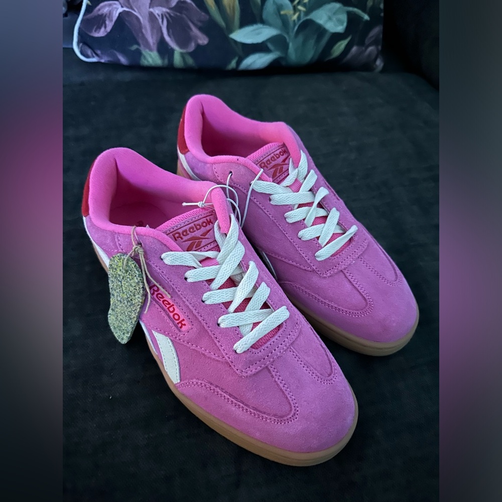 Reebok Fuchsia and White Sneakers